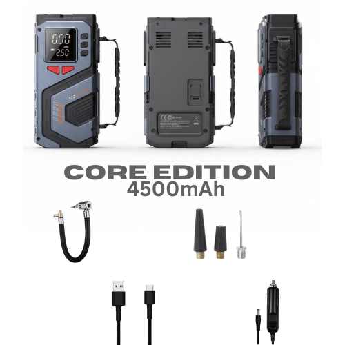 X-7 TIRE INFLATOR & AIR COMPRESSOR | 150 PSI | CORDLESS CAR & SUV PUMP | JUMP START KIT