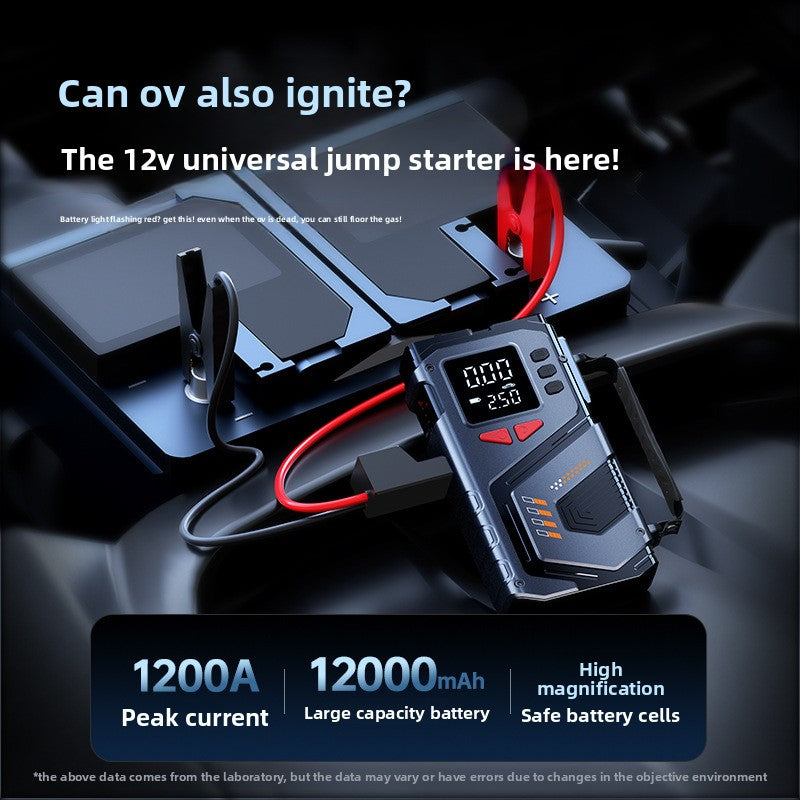 X-7 TIRE INFLATOR & AIR COMPRESSOR | 150 PSI | CORDLESS CAR & SUV PUMP | JUMP START KIT